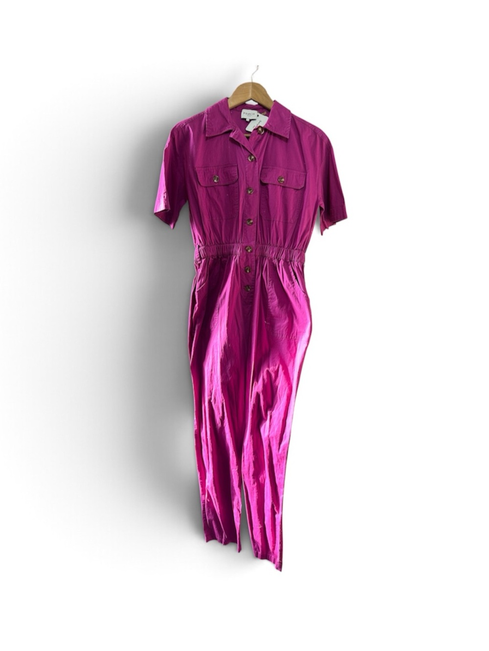 FRNCH Purple Short-Sleeve Jumpsuit
